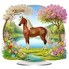 Garden Horse Acrylic DIY Diamond Painting Ornament Single Side Drill