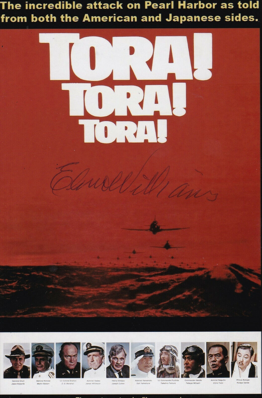 James 'Elmo' Williams Signed 4x6 Photo Poster painting WW2 Signal Corps Tora Tora Tora High Noon