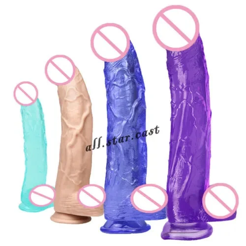 pornhint Pornhint Soft Thick Dildo PVC Material Huge Penis Anal Plug Strapon Vagina Masturbation
