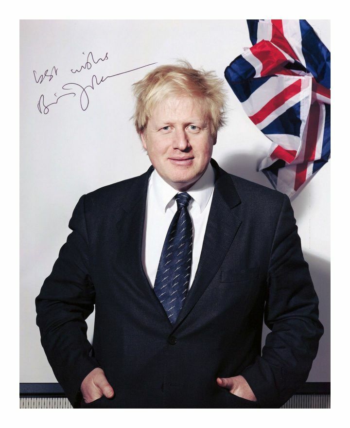 BORIS JOHNSON AUTOGRAPH SIGNED PP Photo Poster painting POSTER