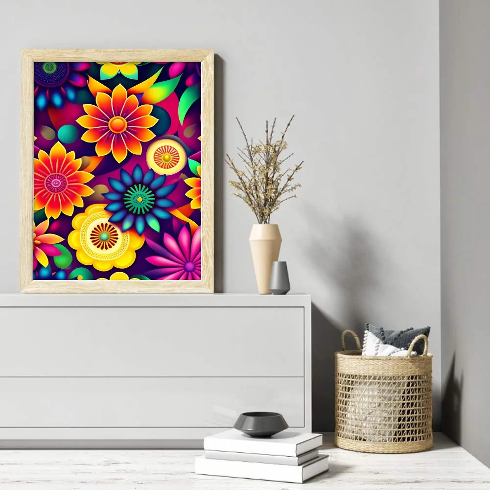 Full Round Diamond Painting 40*50cm - Flower