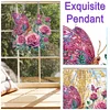 (US Local)DIY Double Sided Special Shaped Flower Butterfly Diamond Painting Hanging Decor