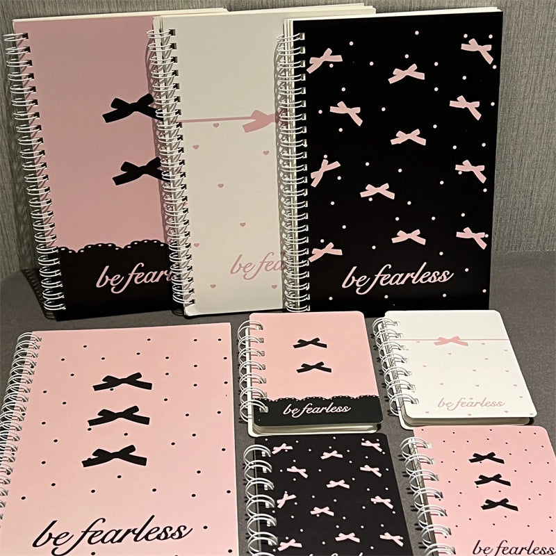 4 PCS/Package Letter Bow Knot Learning Paper Sweet Notebook