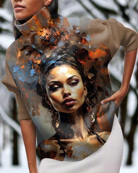 Traditionell Afican Art Long Sleeve Top