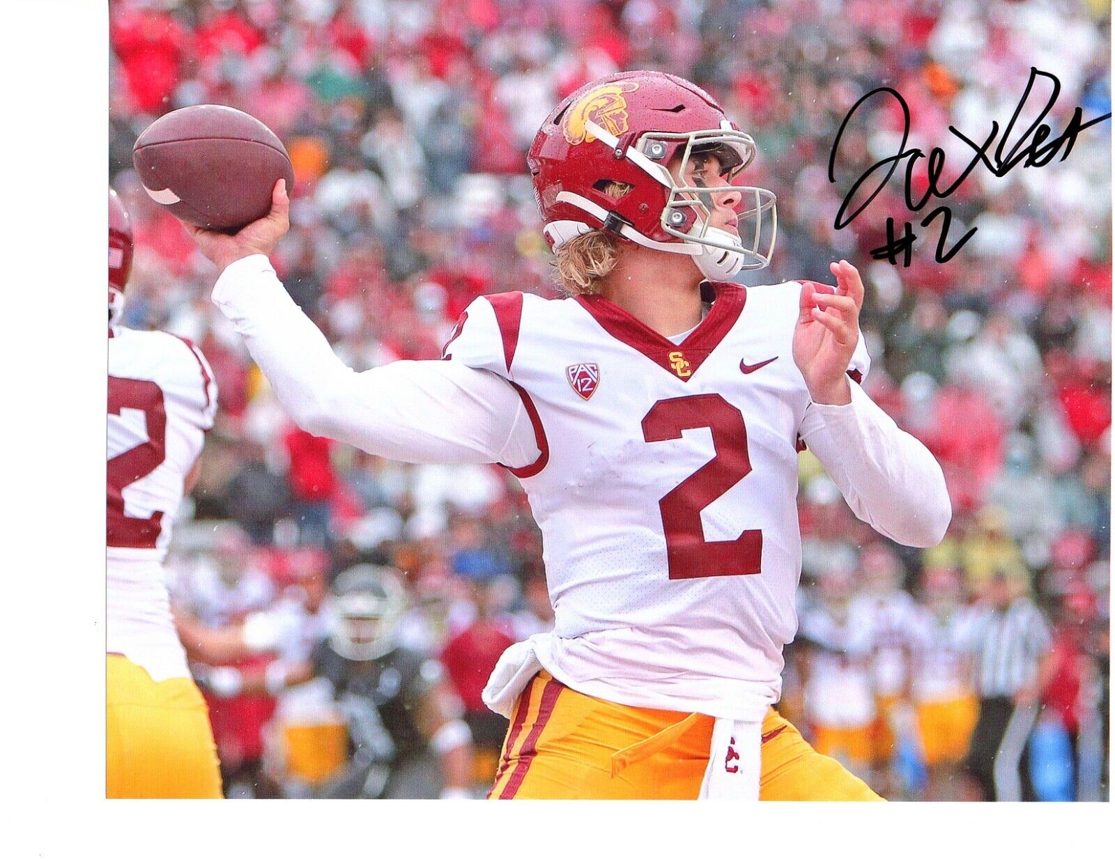 Jaxson Dart USC Trojans football QB signed autographed 8x10 Photo Poster painting 2021 Fight On