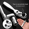2 In 1 Flexible Head Wrench Steel Industrial Grade Ratcheting Wrench Polish Flexible Head Combination Wrench