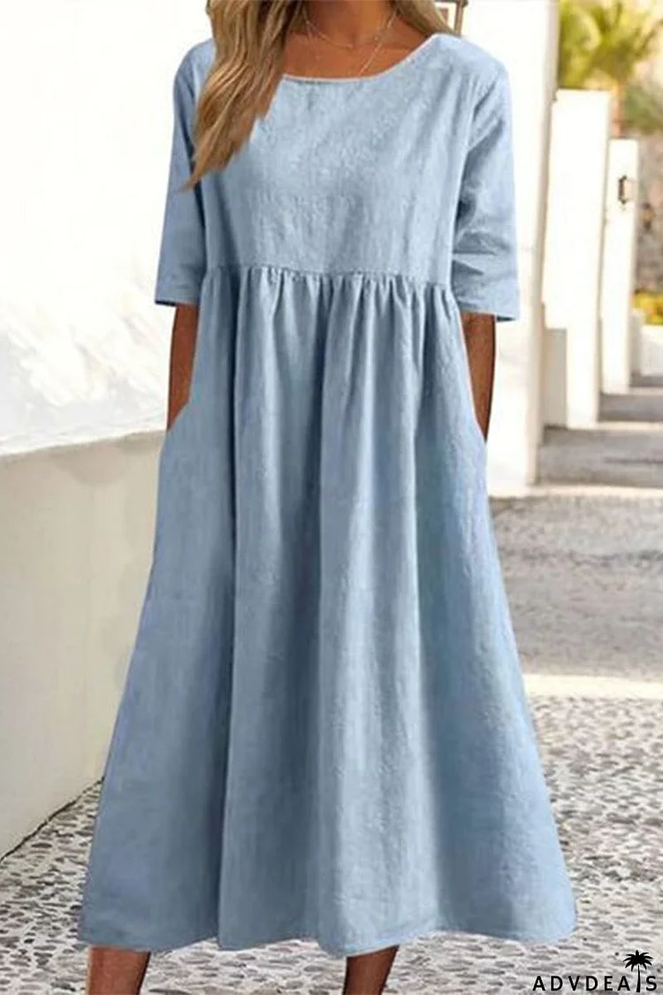 Women's Casual Cotton Dress