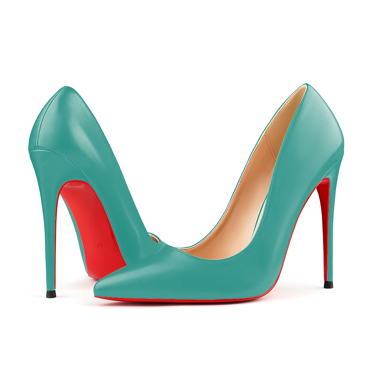 120mm Women's Red Bottom High Heels Party Wedding Matte Pumps-MERUMOTE