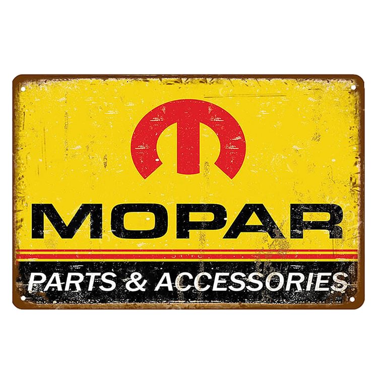 Mopar Parts & Accessories - Vintage Tin Signs/Wooden Signs - 7.9x11.8in & 11.8x15.7in