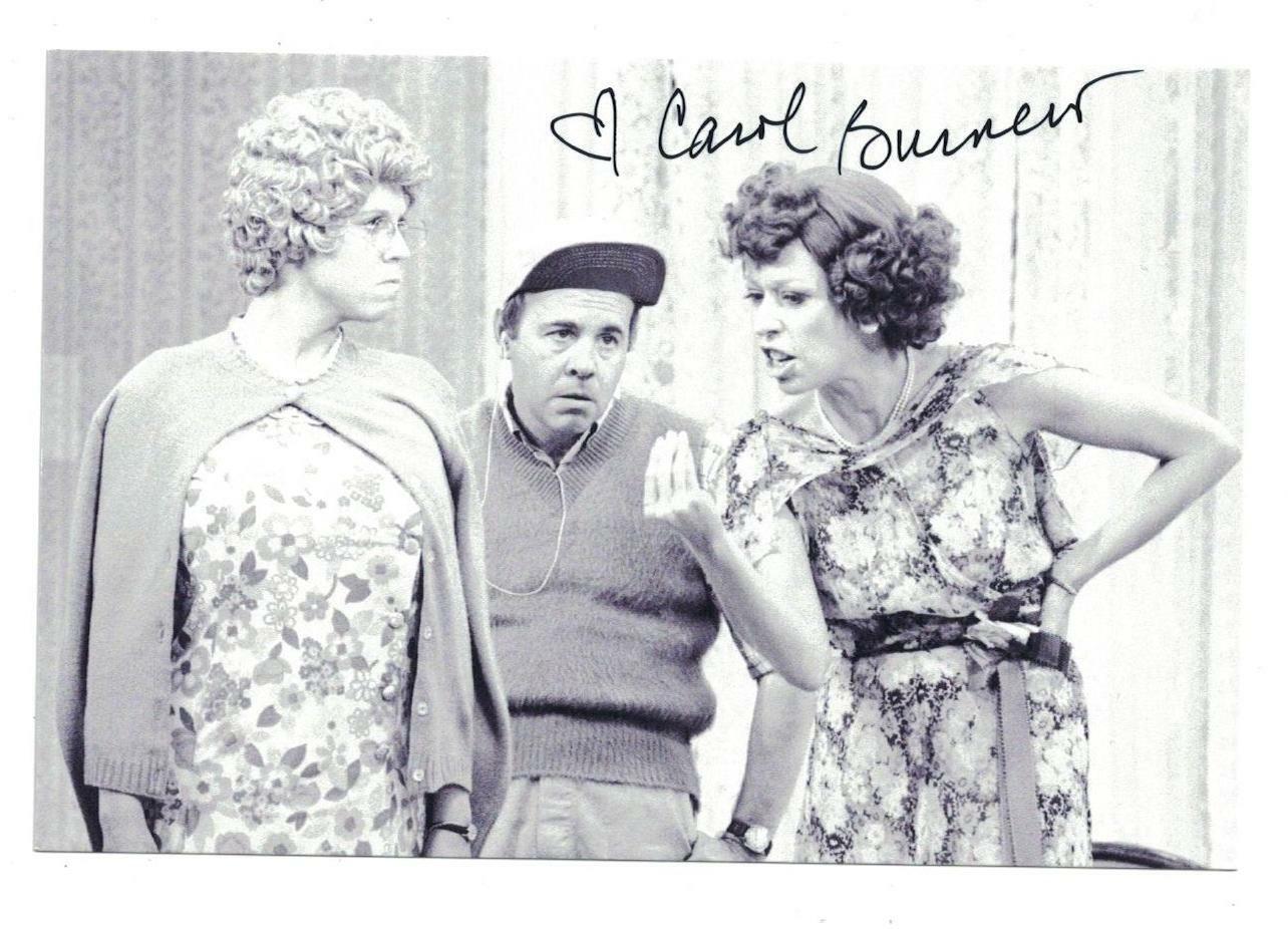 Carol Burnett Signed Autographed 4 x 6 Photo Poster painting Actress Comedian A