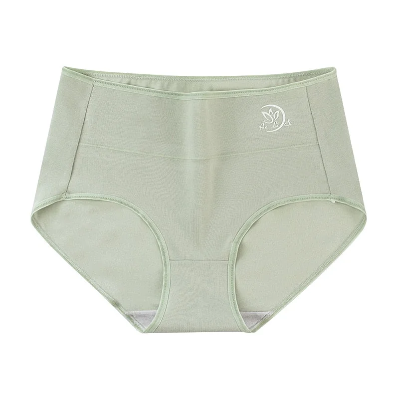 Women's Cotton Underwear Sexy Lace Panties Plue Size Women's Solid Color Briefs High Waist Seamless  Underpants Sexy Lingerie