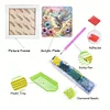 5D DIY Partial Special Shaped Drill Diamond Painting Hummingbird With Frame Kit 19.2x19.2cm