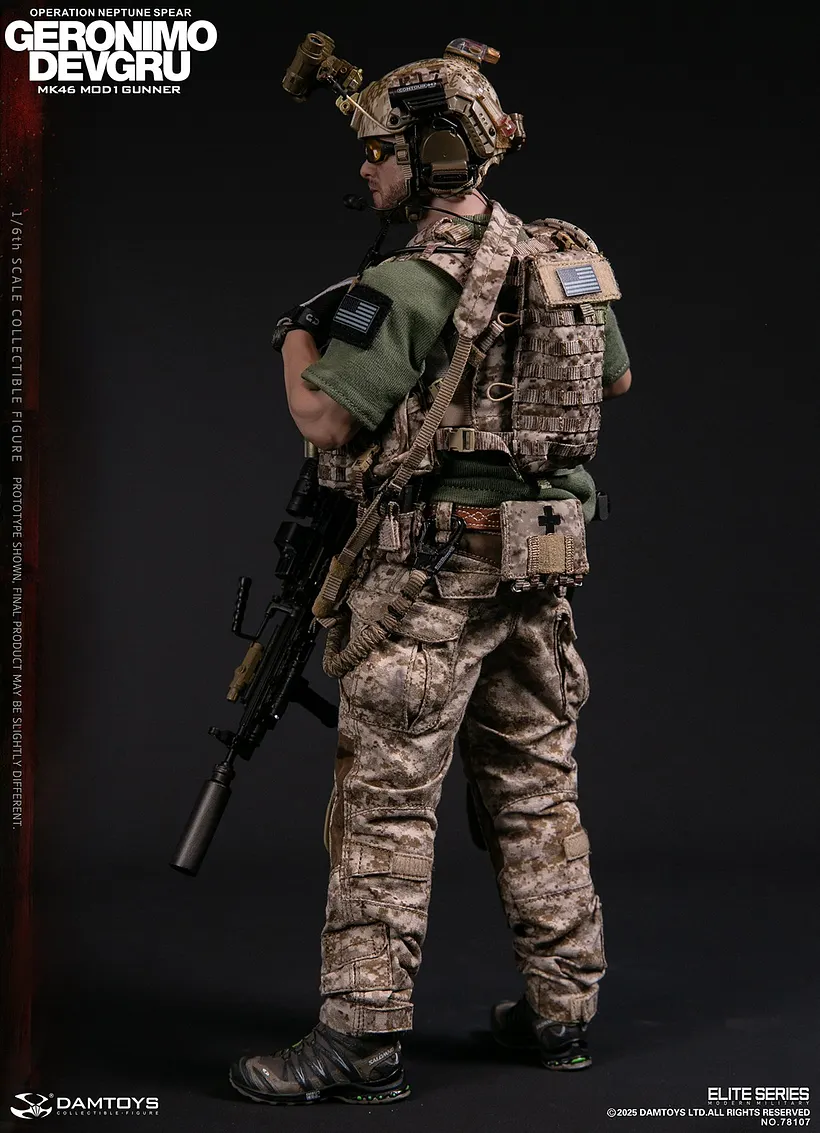 1/6 ミリタリーフィギュア 特殊部隊 DEVGRU カスタム DAMTOYS - 1/6 DEVGRU Operation Neptune Spear GERONIMO MK46 MOD1