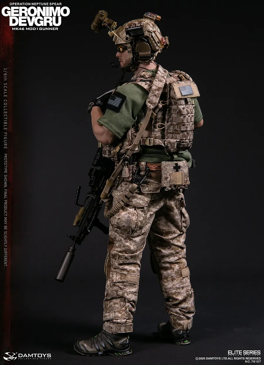 DAMTOYS - 1/6 DEVGRU Operation Neptune Spear GERONIMO MK46 MOD1