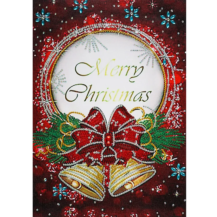Merry Christmas Card - Partial Drill - Special Diamond Painting