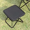 9in Tall Portable Camping Stool with Carry Bag Folding Stool for Travel Hiking