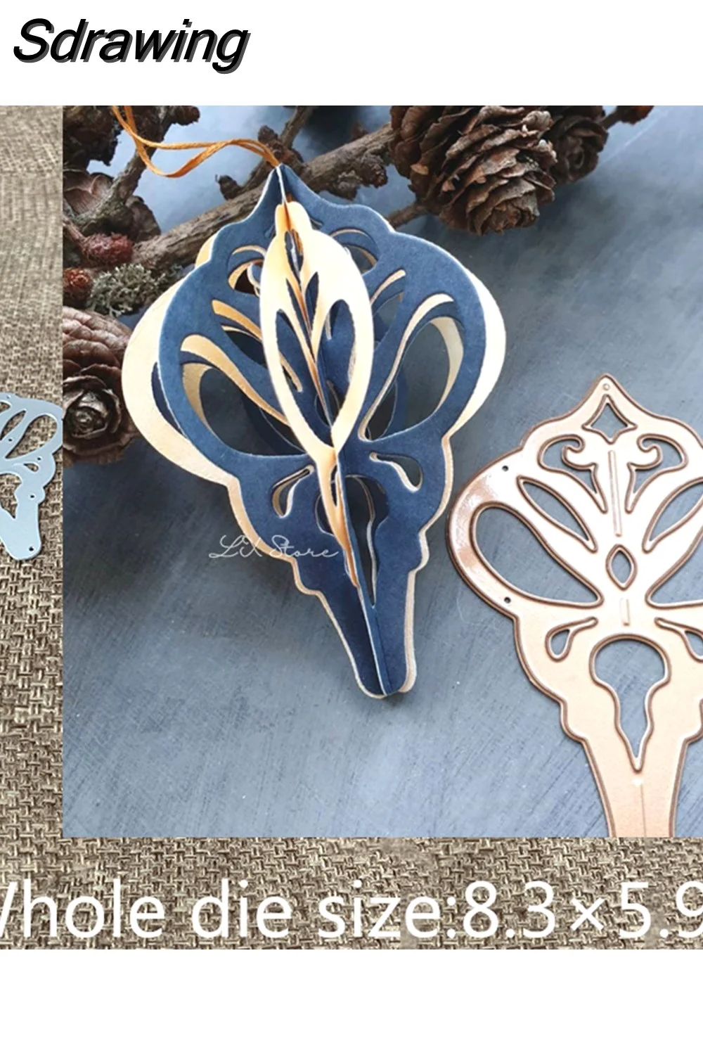 Sdrawing Sdrawing Craft Metal Cutting Dies stencil mold 8 kinds of flower pendant scrapbook Album Paper Card Craft Embossing die cuts 1127-0