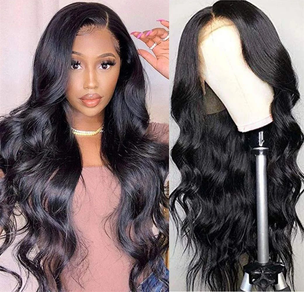 Body Wave  Long Black Daily Wigs ELCNEPAL