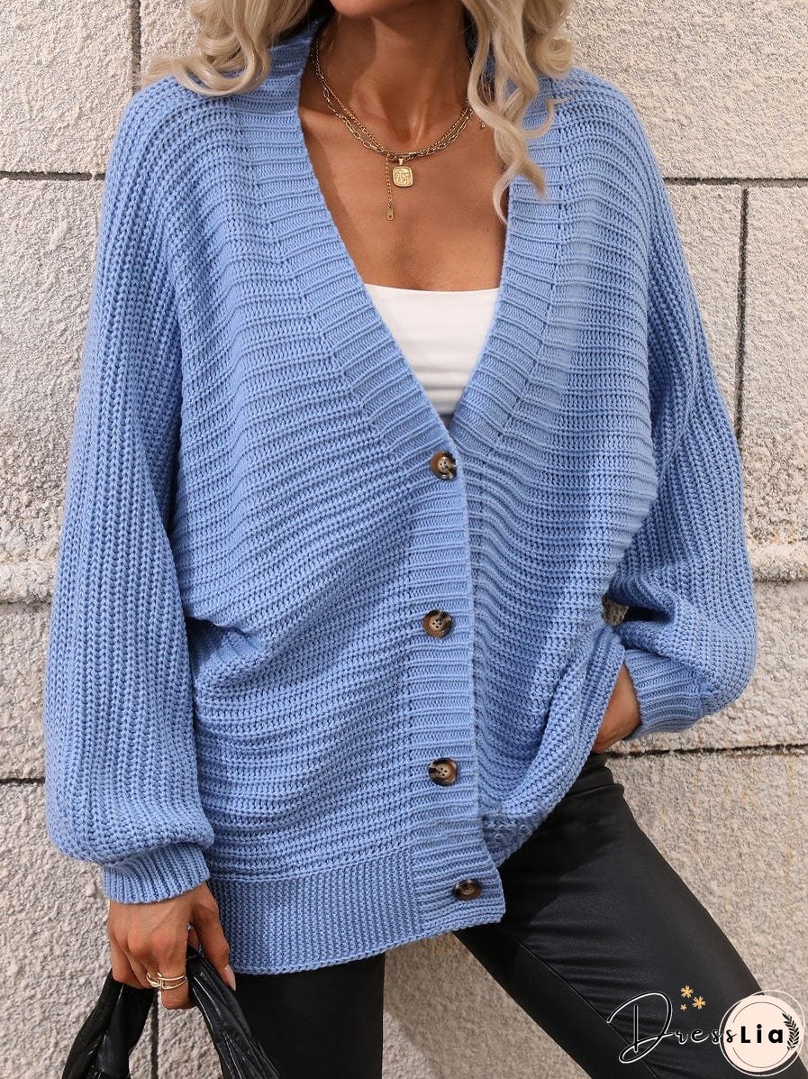 Chunky Knit Viscose Cardigan