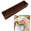 (US Only)Wooden Bobbin Set with Animal Shapes for DIY Sewing Storage Tool (Dog)