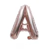 20PCS English Letters 16" Aluminum Film Golden Silver Rose Gold Balloons Birthday Party Decor