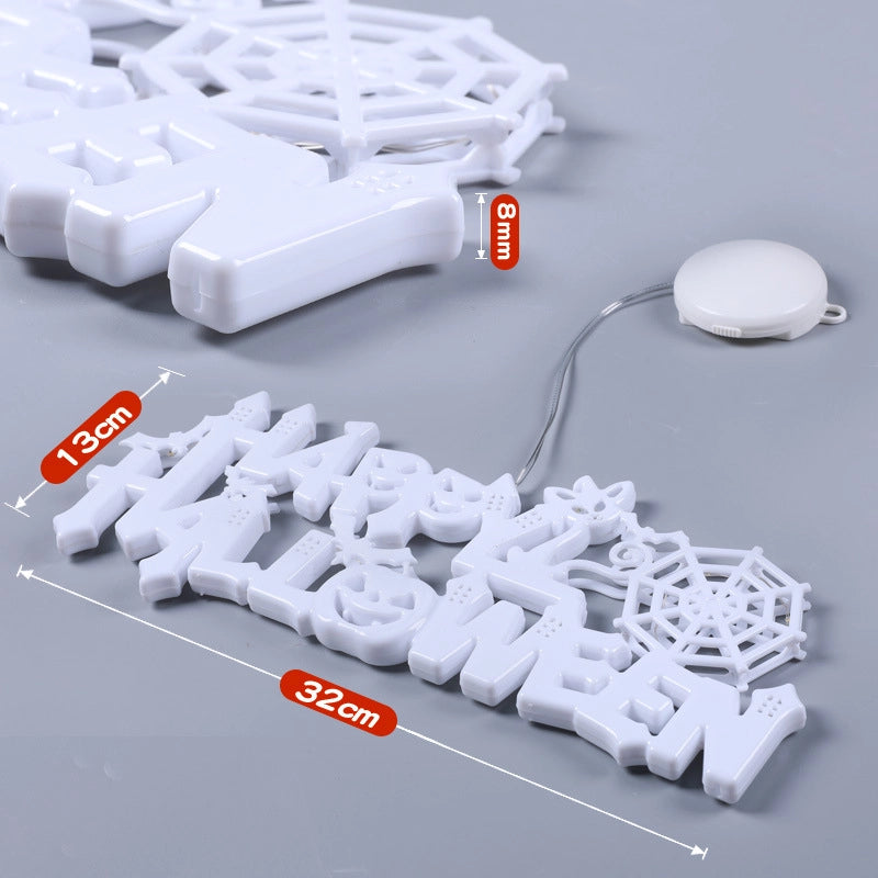 Halloween Minimalist Letter Plastic Party Festival Hanging Ornaments3