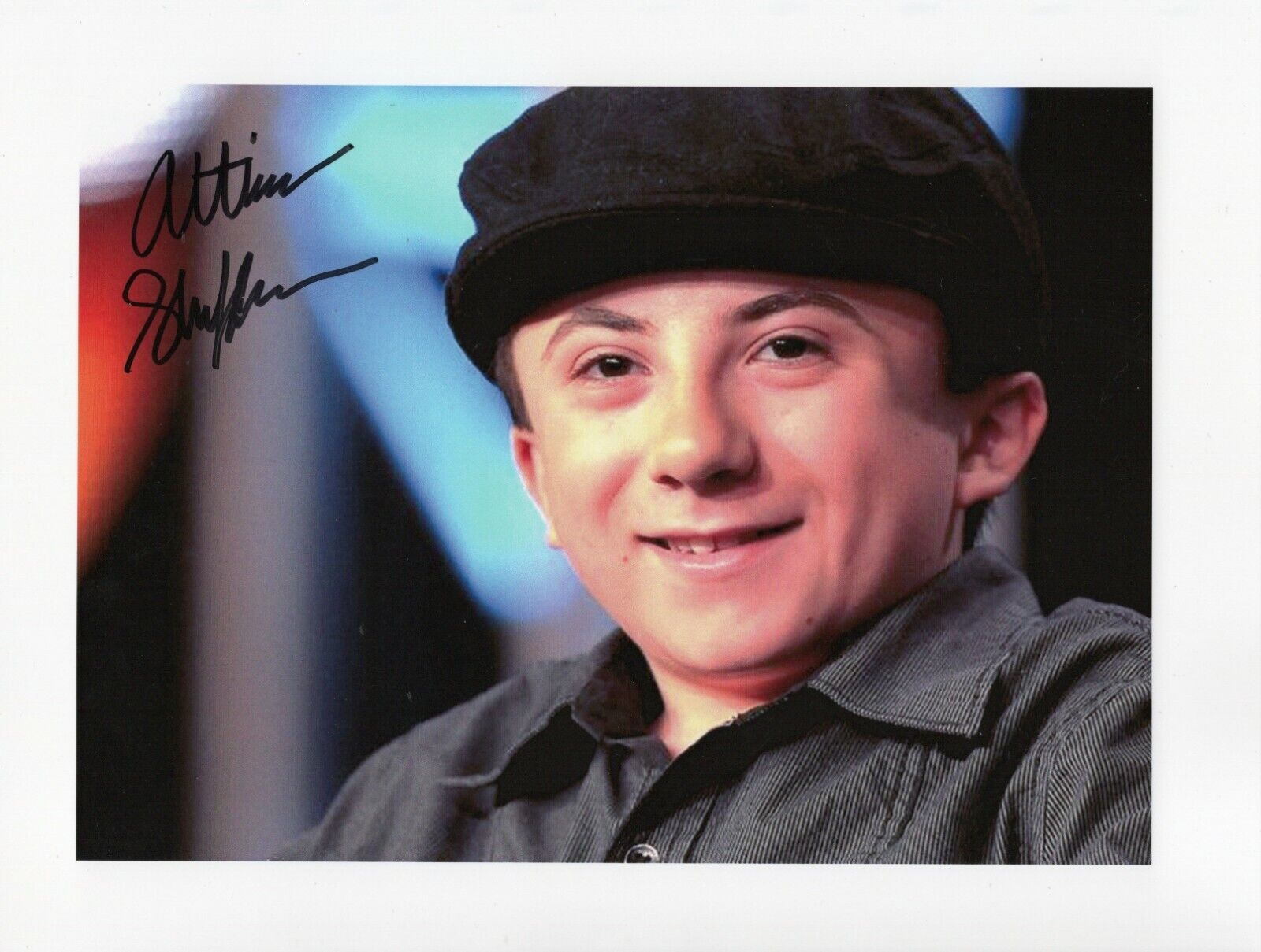 Atticus Shaffer Original Autographed 8 1/2 x 11 in. Photo Poster painting As Pictured