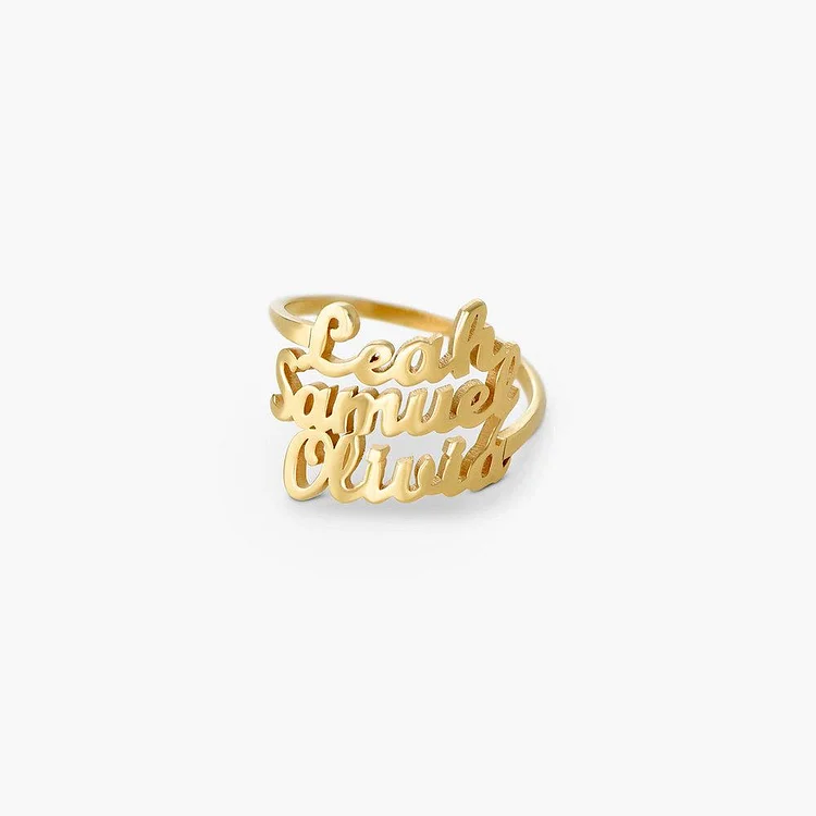 Personalized Name Ring Custom Rings with 3 Names Mother Ring Perfect Gift