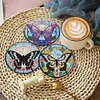 8pcs Butterfly DIY Diamond Painting Coasters Kits with Holder Wooden Coaster