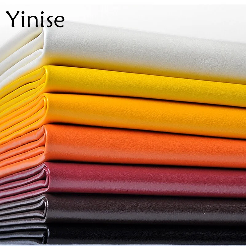 Athvotar Synthetic Leather Fabric Napa Leatherette PU Leather Fabrics Artificial Faux Leather DIY Car Belt Bags Home Decoration