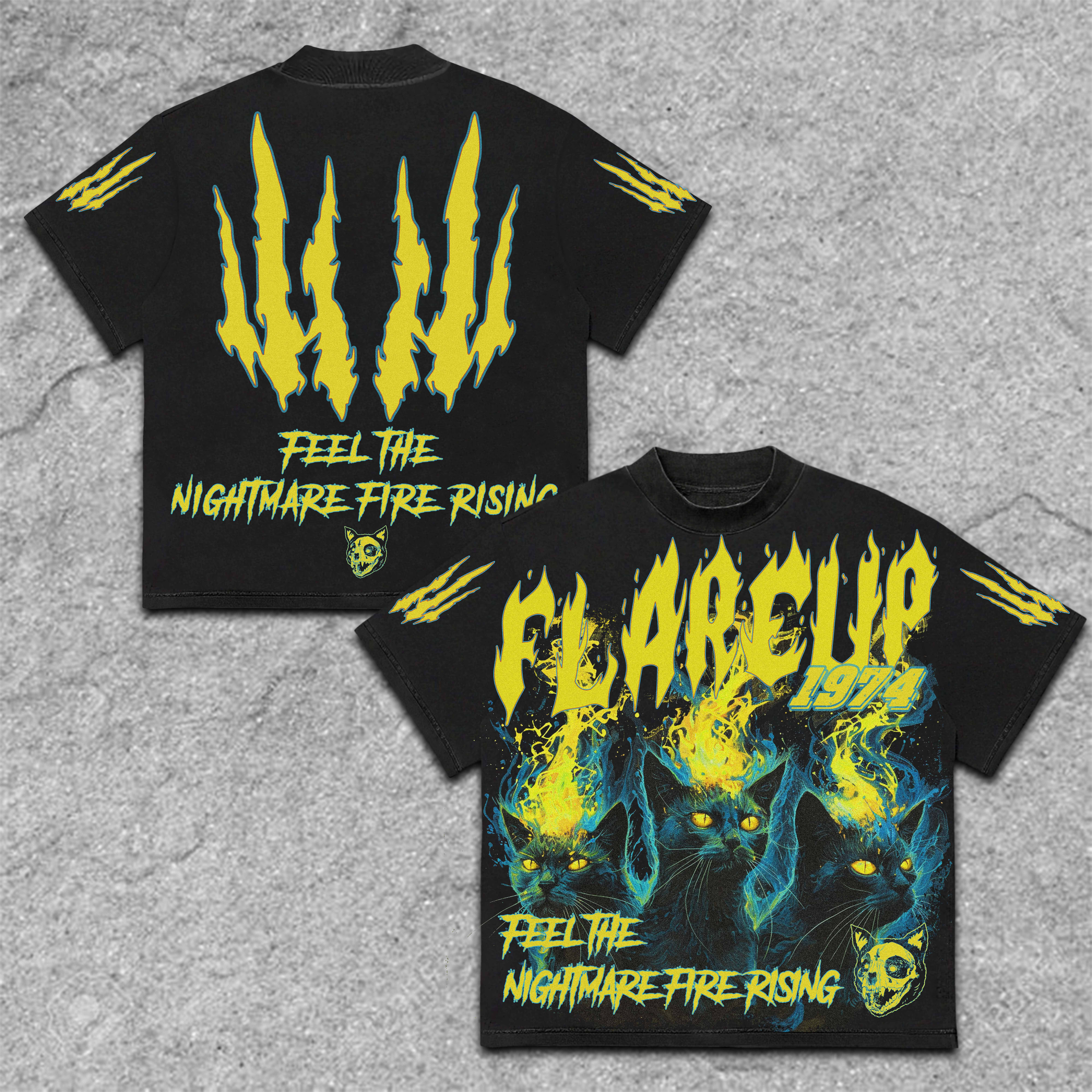 The Cat From Hell Feeling The Nightmare Cotton T-Shirt