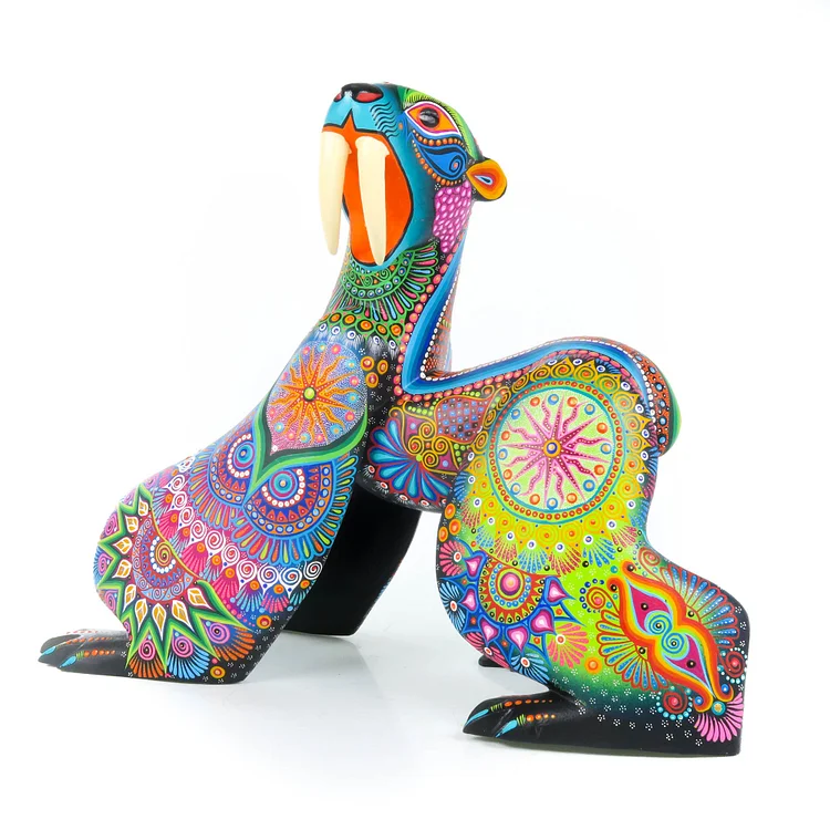 Beautiful Bear - Oaxacan Alebrije Wood Carving