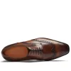 Classic Mens Brogue Derby Shoes - Leather Sole