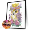 Diamond Painting-DIY Crystal Rhinestone Wreath Owl
