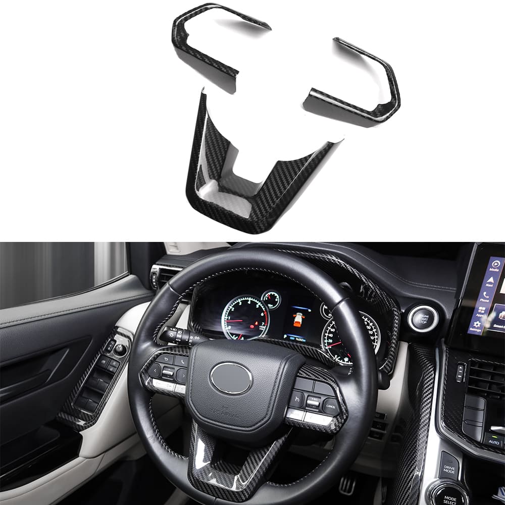 lc300 steering wheel center cap lc300 interior carbon fiber