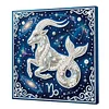Framed Capricorn - Pearls Painting Kit DIY Diamond Painting Pearl Dot Crafts 25*25CM