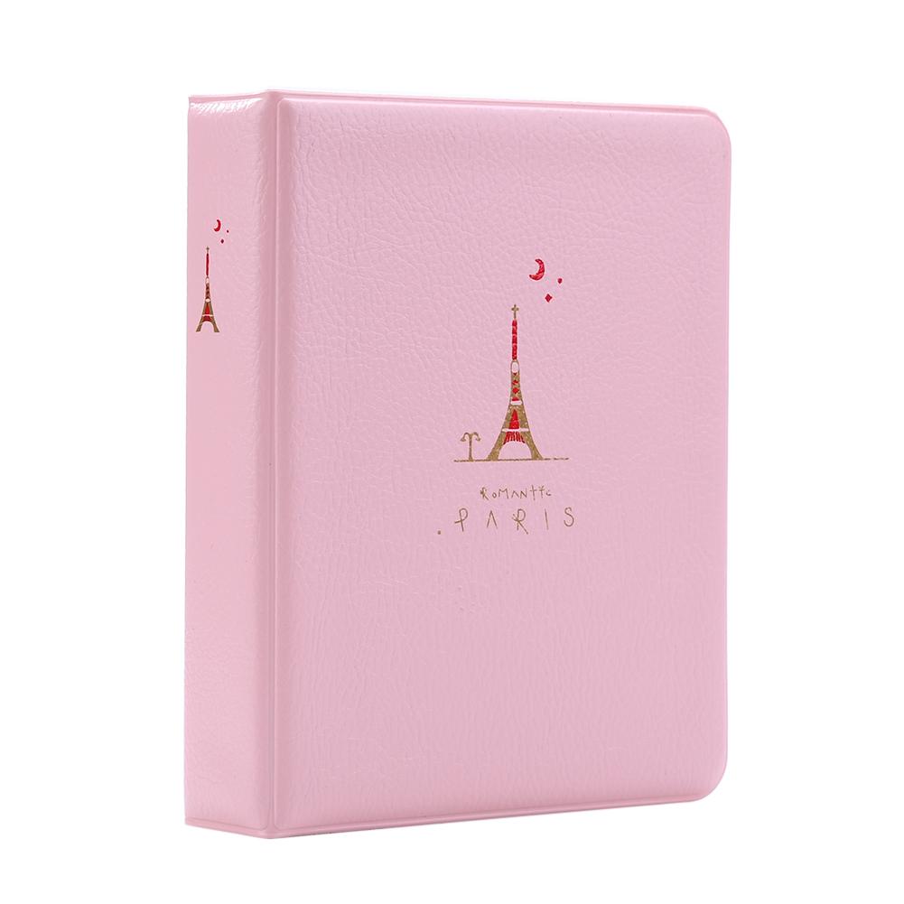 

64 Pockets Foldout Album Photo Case Container For Fujifilm Card, Pink, 501 Original