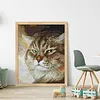 Angry Cat-14CT Stamped Cross Stitch 25*30cm/9.84*11.81in tapestrymarket