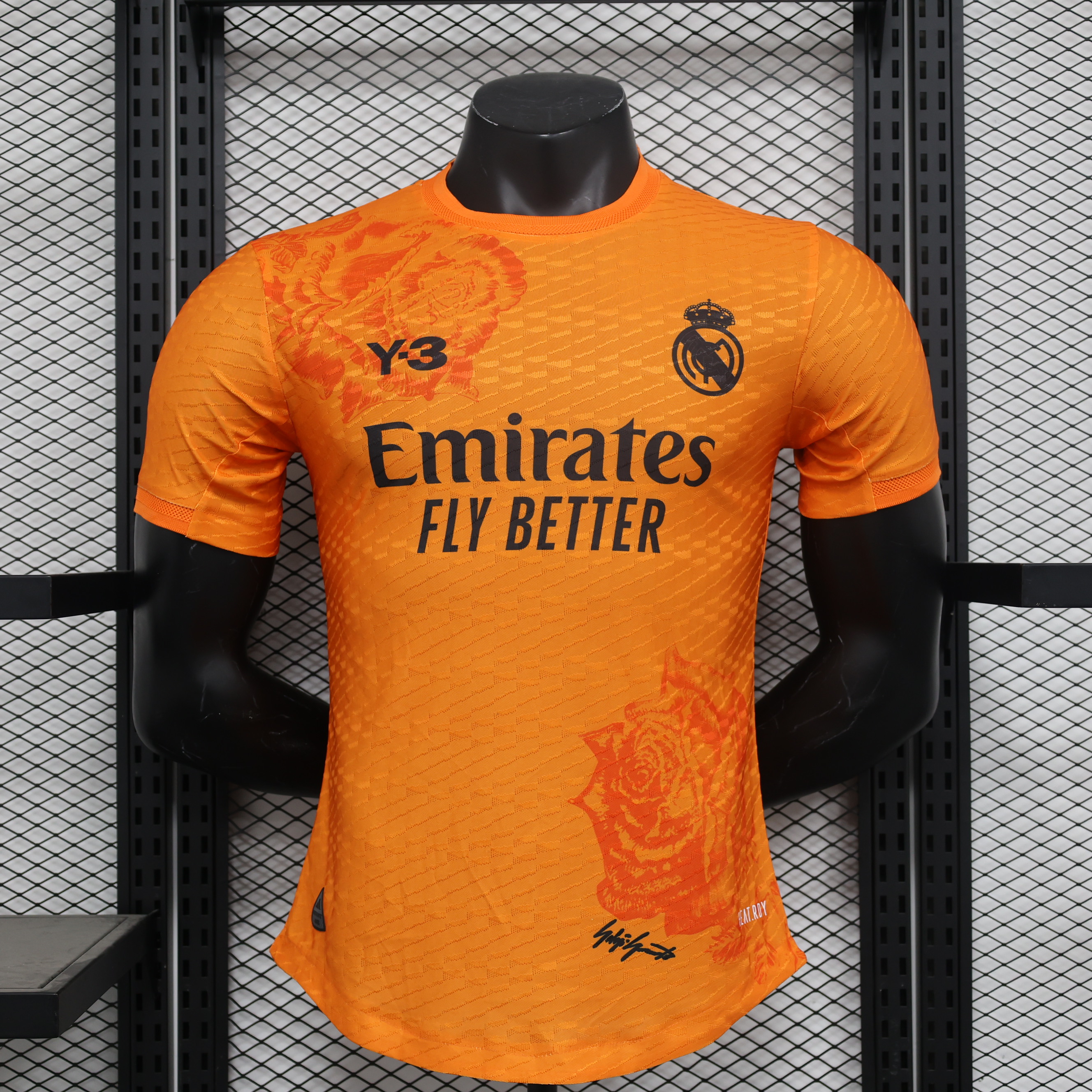 Real Madrid 23-24 Y3 Orange Special Edition Jersey - Player Version