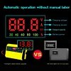 Intelligent Car Motorcycle Battery Charger LED Display US Plug (US)
