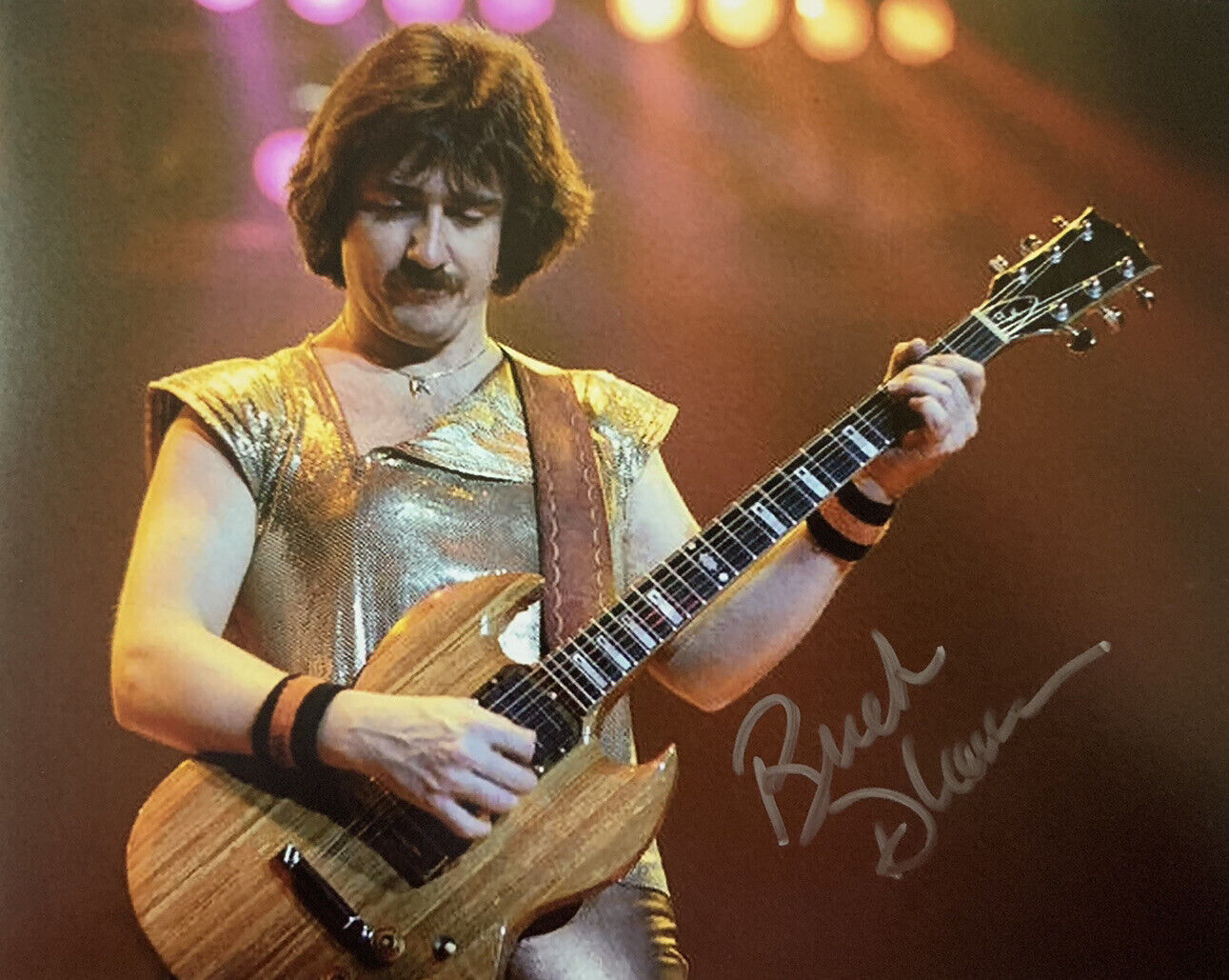 BUCK DHARMA SIGNED 8x10 Photo Poster painting AUTOGRAPHED BLUE OYSTER CULT LEAD SINGER + PROOF!!