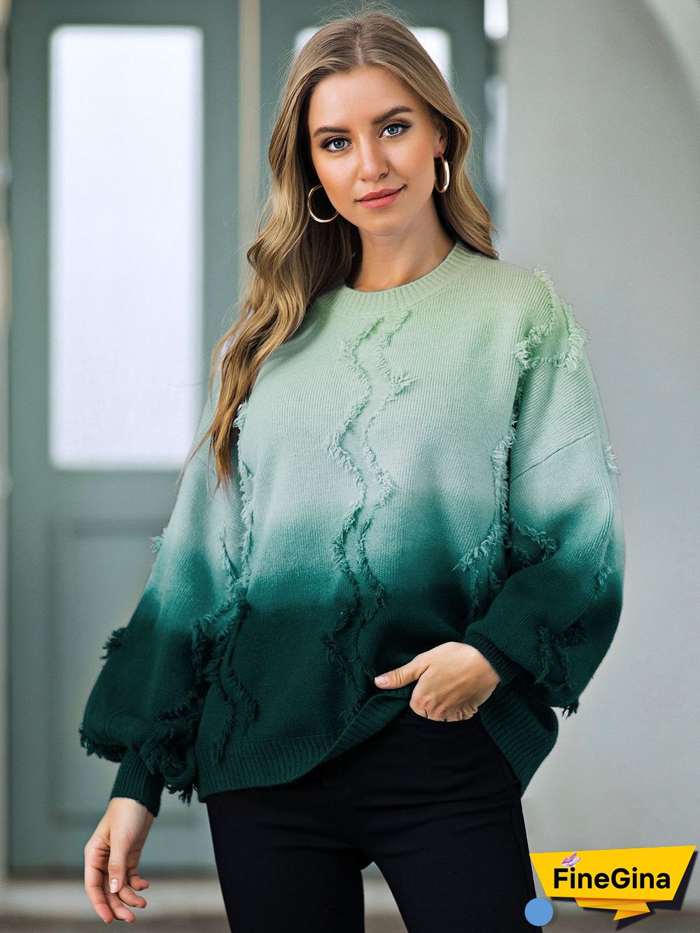 Casual Tie-Dyed Sweater