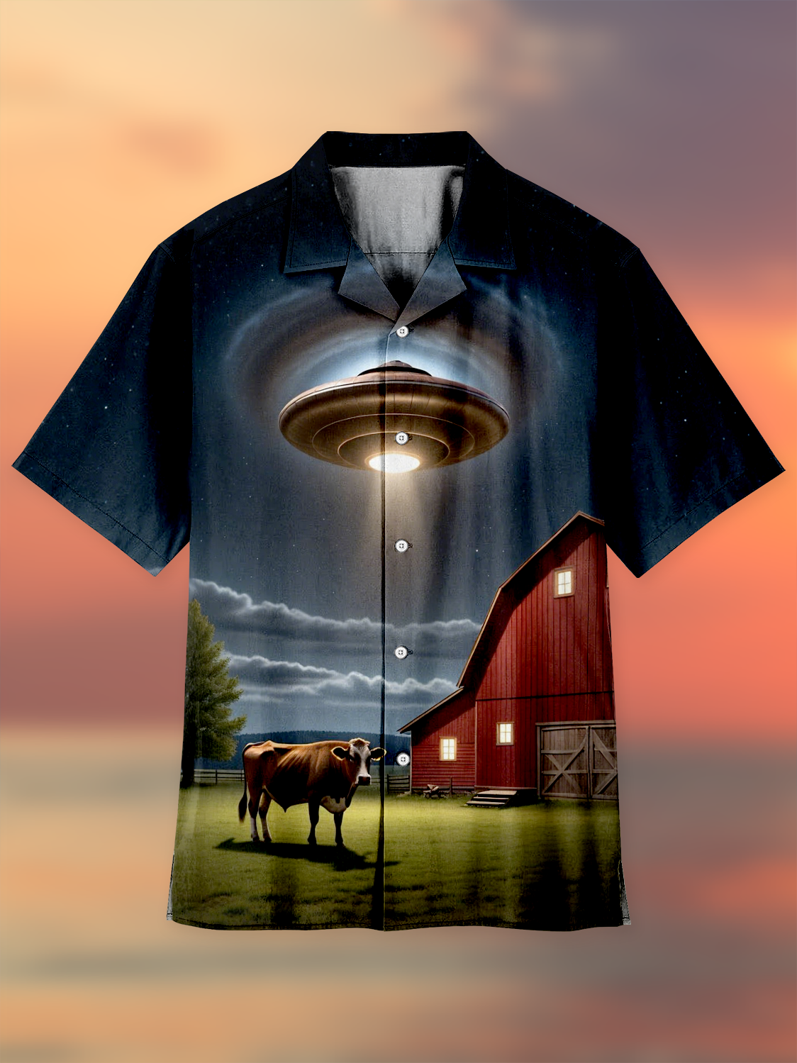 Casual Vacation Mystery Cuban Collar Shirt PLUSCLOTHESMAN