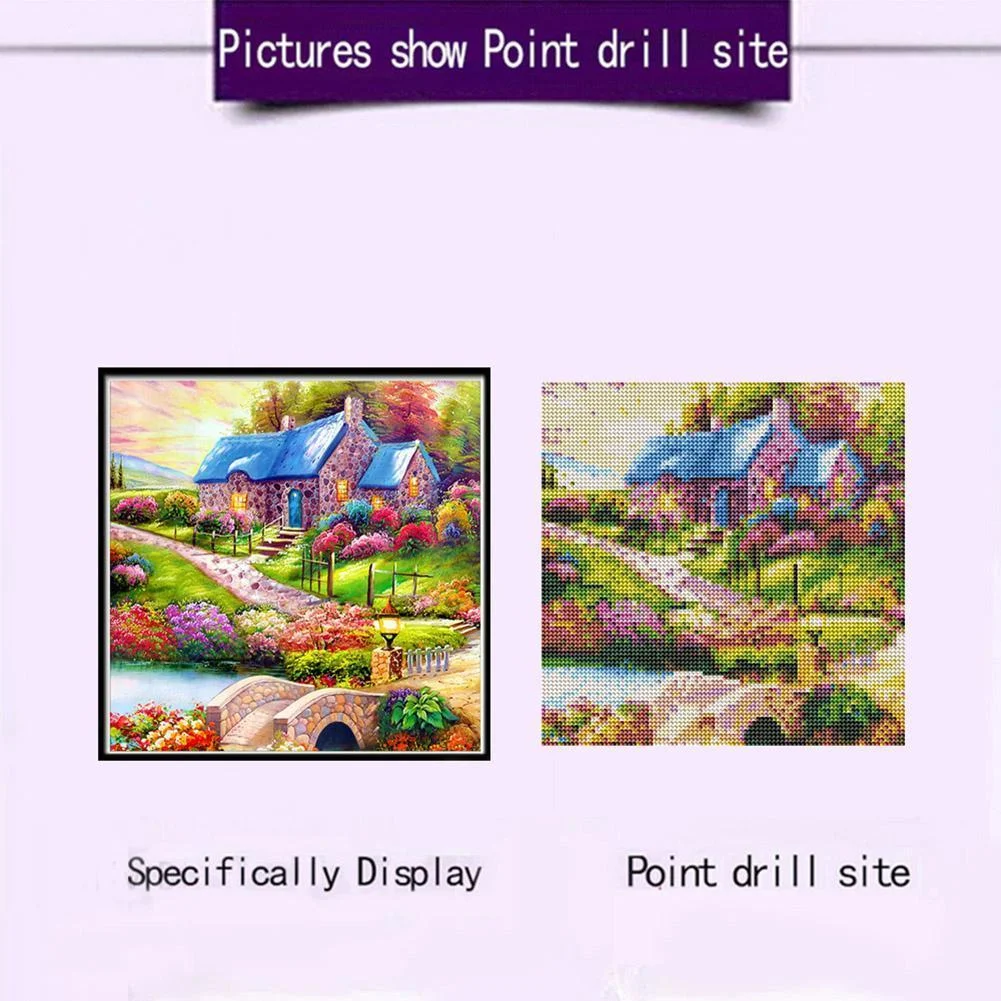 Diamond Painting - Full Round Drill - Colorful House(30*30cm)