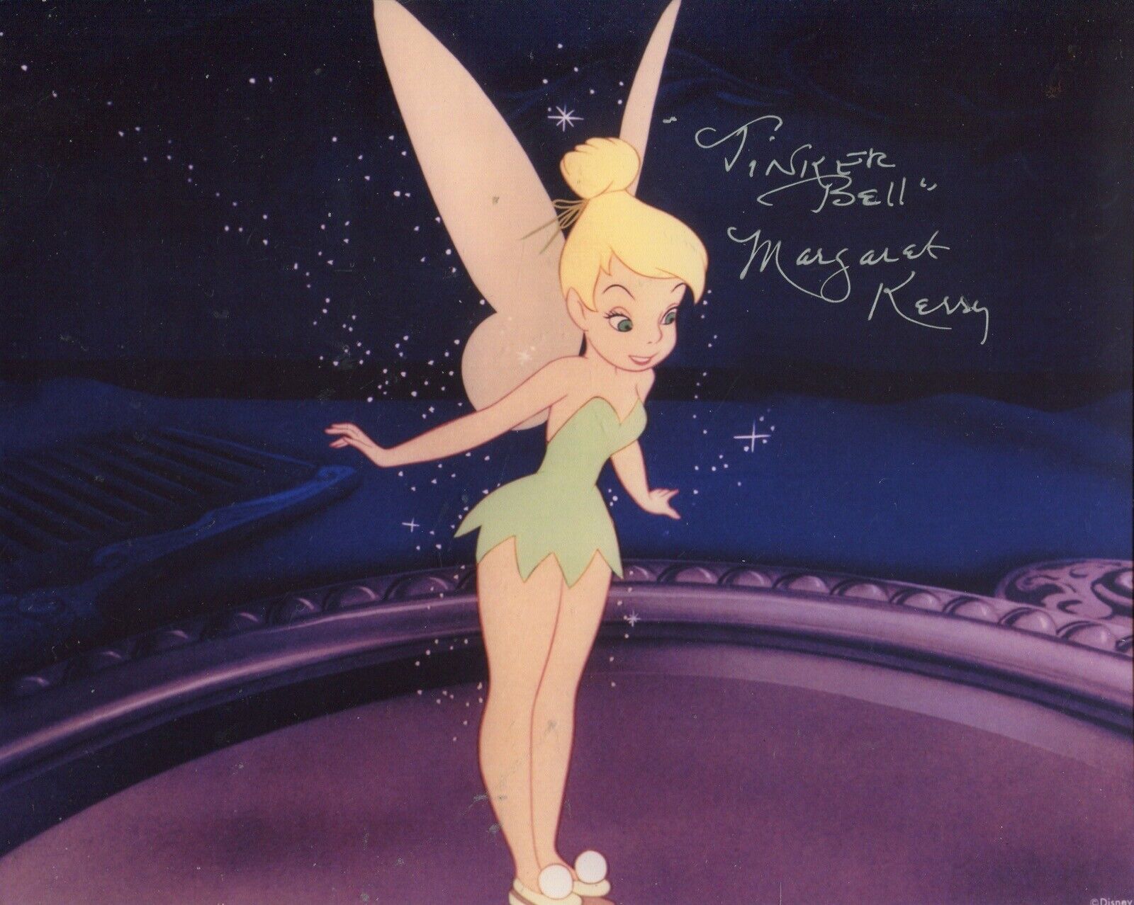 Margaret Kerry as Tinker Bell signed PETER PAN movie Photo Poster painting No7 - UACC DEALER