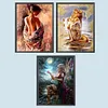 3pcs Diamond Painting -DIY Round Drill Women