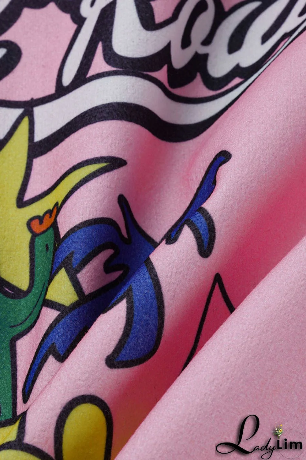 Pink Casual Print Patchwork Buckle Outerwear