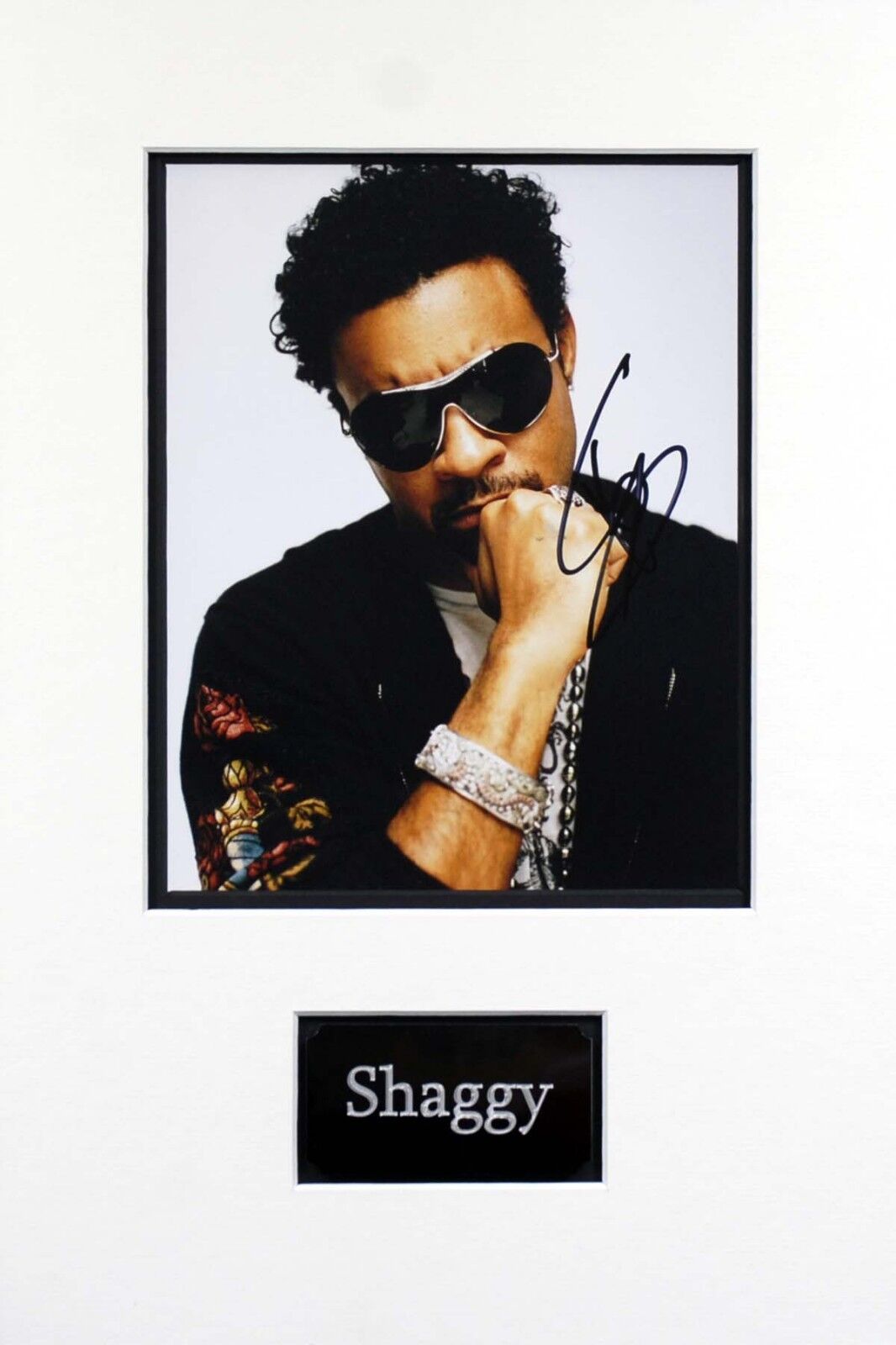 SHAGGY Signed & Mounted 10x8 Photo Poster painting AFTAL COA Mr BOOMBASTIC Musician DJ