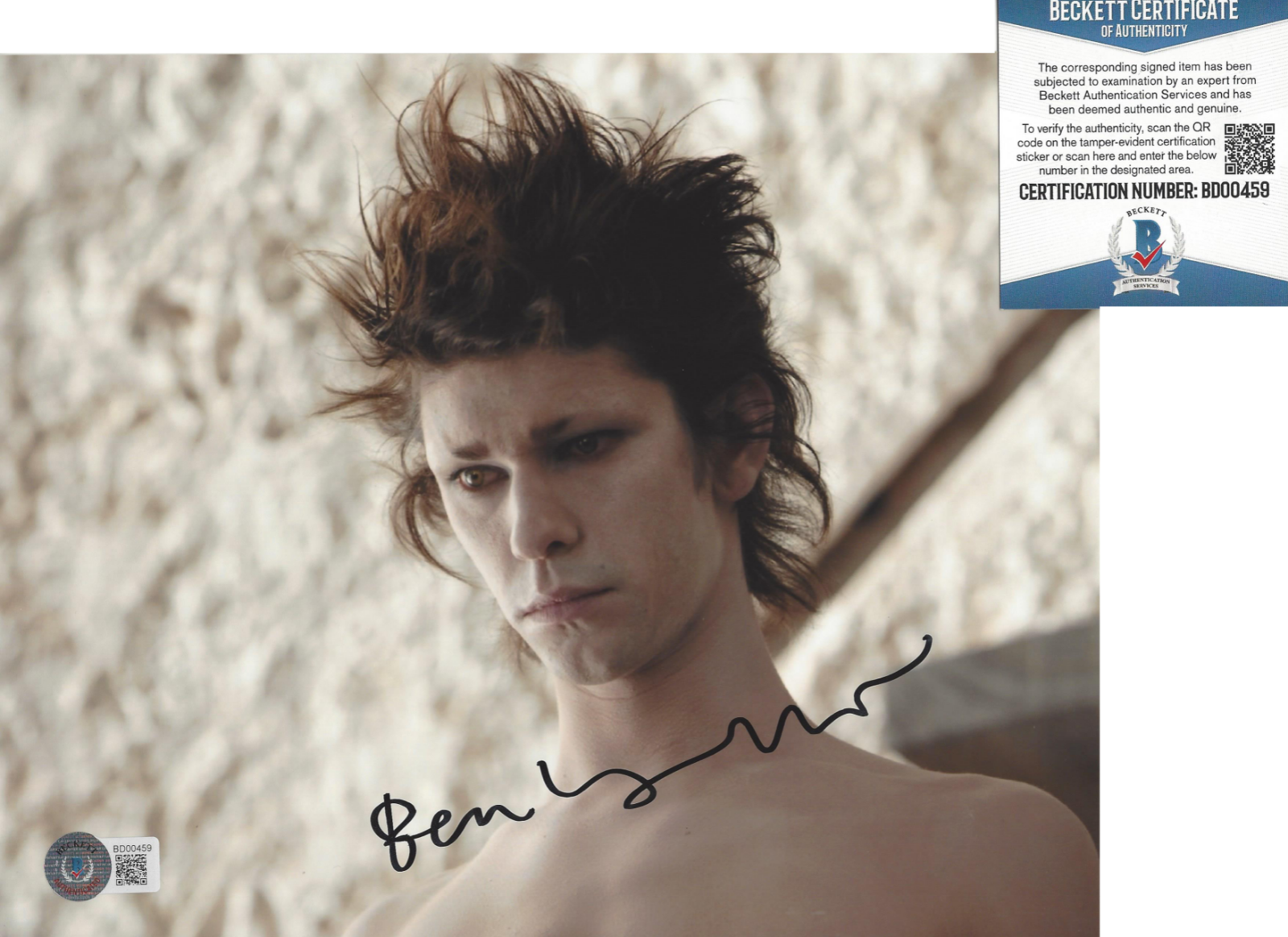 BEN WHISHAW SIGNED 'THE TEMPEST' ARIEL 8x10 MOVIE Photo Poster painting BECKETT COA BAS