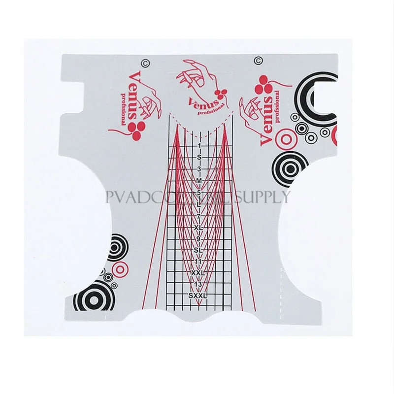 Sculpted Acrylic French Nail Form Tips UV Gel Extension Guide Stickers Paper Adhesive Curl Guide Form DIY Nail Art Manicure Tool-Nail Inspo